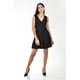 thumbnail image 1 of Vestido plisado diseño chaleco Roman Fashion /Juvenil, 14558 (Negro) negro G, 1 of 5