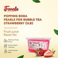 thumbnail image 3 of Fanale Popping Boba Pearls for Bubble Tea, Strawberry Flavor, 100% Fat Free, 1 lb (Pack of 1), 3 of 6