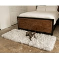 thumbnail image 3 of PupRug by Paw.com Runner Faux Fur Memory Foam Dog Bed - Rectangle Grey, 3 of 9