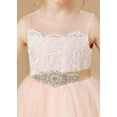 thumbnail image 6 of Tea Length Flower Girl Dress for Wedding Kids Tulle Princess Long Dresses Father Brithday Dance Girls Vestidos Lace Embroidery ( 2 -3Years）, 6 of 8