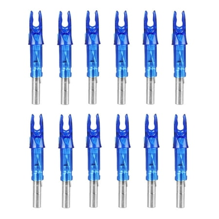 Compound Arrows Archery EEEKit LED Arrow Tail 12Pcs, Automatically Shooting Archery Compound Bow Lighted Arrow Nocks Tail Illuminated Knocks for Crossbow Arrows ID .244'' ()