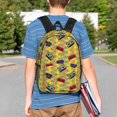 thumbnail image 4 of Lukts 90s Audio Tape Pattern 15 Inch Student Backpack, Waterproof Laptop Backpack with Adjustable Shoulder Straps, Lightweight Travel, Campus Backpack, Unisex, 4 of 6