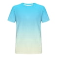 Aofany T-Shirts For Men Men's Tshirts Men Gradient Crew Neck Short ...