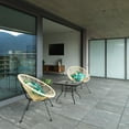 thumbnail image 5 of Open Box Four Seasons Courtyard Tempered Glass Top Patio Dining Table, Black, 5 of 8