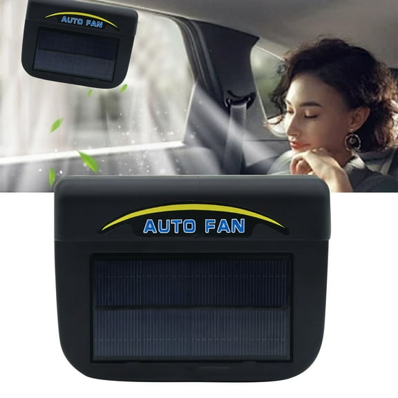 Solar Powered USB Car Vent Fan for Vehicle Air Circulation and Summer Heat Reduction with Sunlight Charging Auto Accessory