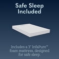 thumbnail image 4 of Foundations Boutique Compact Folding Mini Crib, White, 4 of 9
