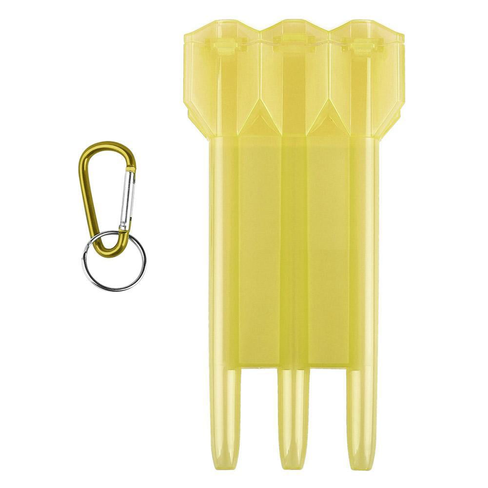 Soft Tip Darts Portable Nylon Box Case for Steel Tip Darts Yellow 