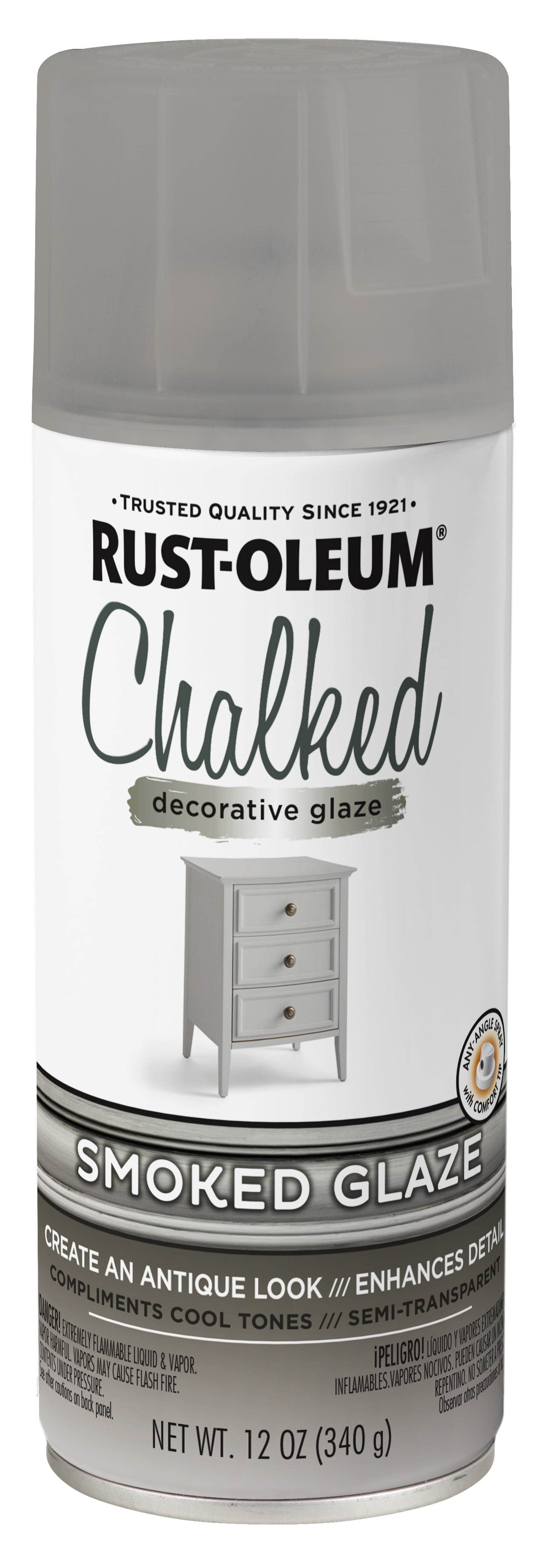 Rust Oleum Chalked Smoked Glaze Spray 12 Oz Walmart Com