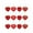 1A - 12Pcs Red, variant on 12Pcs Valentines Day Red Decor Heart Ornaments Pink Heart Shaped Baubles Ornaments for Valentine's Day Hanging Decorations or Wedding Anniversary Party Supplies Home Tree
