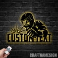 thumbnail image 3 of Craftnamesign Custom Welding Metal Wall Art LED Light, Personalized Welder Name Sign, Welder Sign, 3 of 5