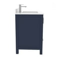 thumbnail image 6 of Ayna Decors Rooh 24 in Navy Blue Bathroom Vanity with White Quartz Countertop & Ceramic Sink, 2 Soft Closing Doors, 1 Full Extention Soft Close Drawer, Brushed Nickel Hardware | AVR24NB3002, 6 of 10