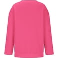 thumbnail image 4 of Kids' Sweatshirt Oversized Dropped Shoulder Crewneck Long Sleeve Casual Pullover Basic Comfortable Solid Color Fall Top, 4 of 6