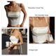 thumbnail image 5 of Top corto sin mangas Ticfox Cuello Cuadrado Blanco S, 5 of 6