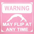 thumbnail image 3 of CafePress - Warning May Flip Gymnastics T Shirt - Women's Traditional Fit Dark T-Shirt, 3 of 4