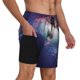 thumbnail image 2 of Balery Planets Stars And Galaxies Bañador para hombre, shorts de playa de secado rápido con entrepierna y forro de compresión-Medium, 2 of 6