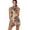 Brown Leopard Print, variant on Uorisanigo Yellow Bee Womens Golf Dress Comfortable Quick Dry Workout Active Athletic Dresses with Shorts Casual Soft Outing Wear with Zipper 2 Piece Sets