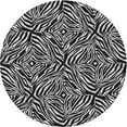 thumbnail image 1 of Ahgly Company Indoor Round Patterned Midnight Gray Area Rugs, 5' Round, 1 of 6