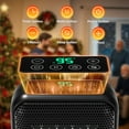 thumbnail image 3 of KISSAIR 1400W Ceramic Space Heater with LED Display, Thermostat, ECO & Sleep Mode ,24H Timer and Tip-Over Protection,BLACK, 3 of 11