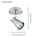 thumbnail image 2 of Xtricity - 1 Head Ceiling Light, 5.31 '' Width, From The Yorkshire Collection, Chrome Nickel, 2 of 3