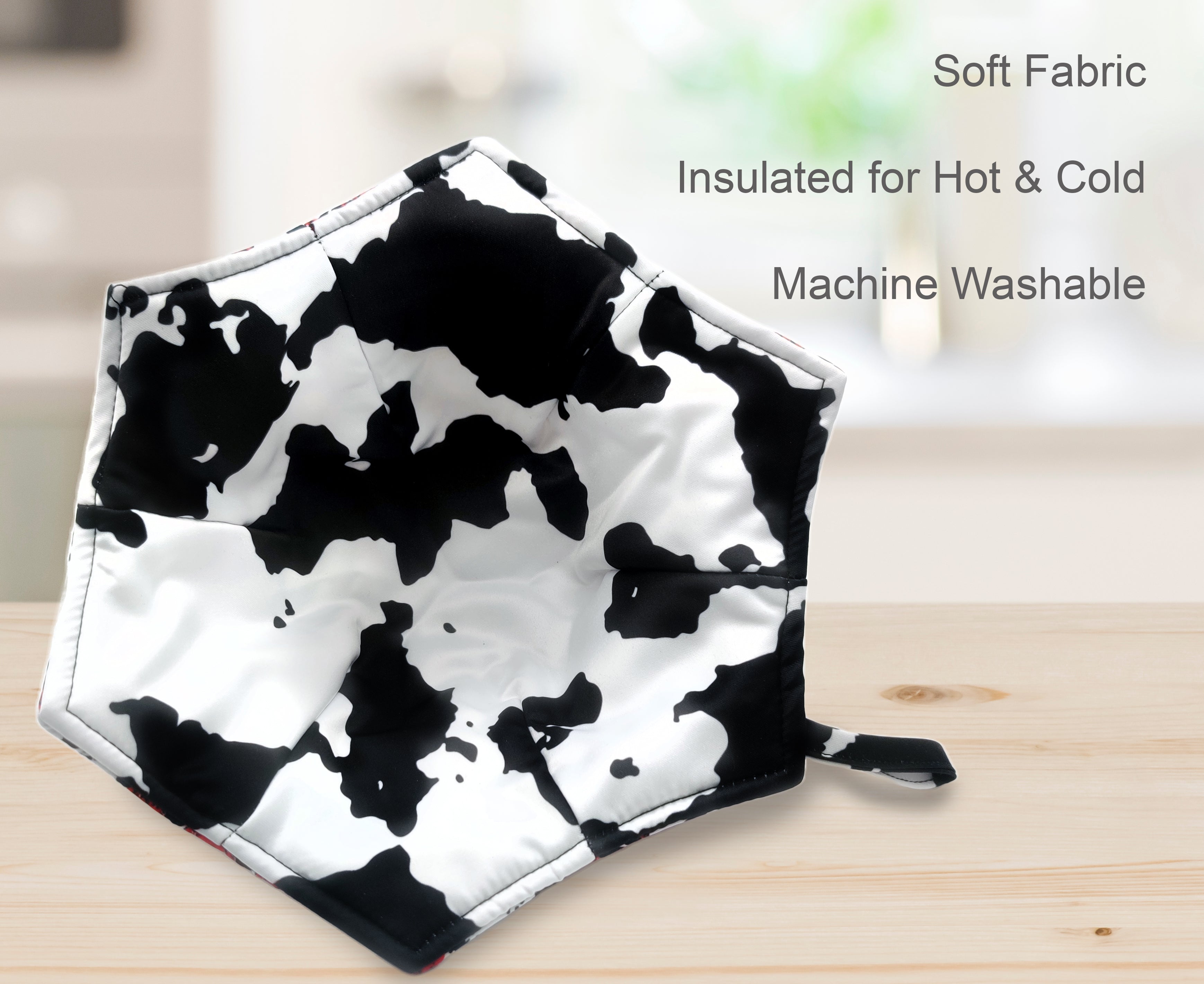  Cow Print Extra Large Pot Holders 2 Pack, Potholders