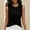 Black, variant on LADIGASU Women's Solid Color Blouses Round Neck Camisoles Pullover able Tank Top