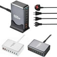 thumbnail image 2 of USB C Charger 500W USB C Charger Block,Upgraded GaN III 8-Port Fast Charging Station Hub,PD 65W Laptop Charger Adapter, 2 of 3