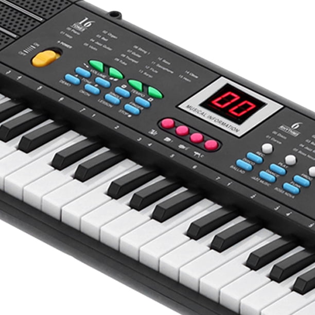 Clavier Piano Portable 61 Touches MQ6186 - Électronique Numérique Avec Micro Et USB Pour Débutants