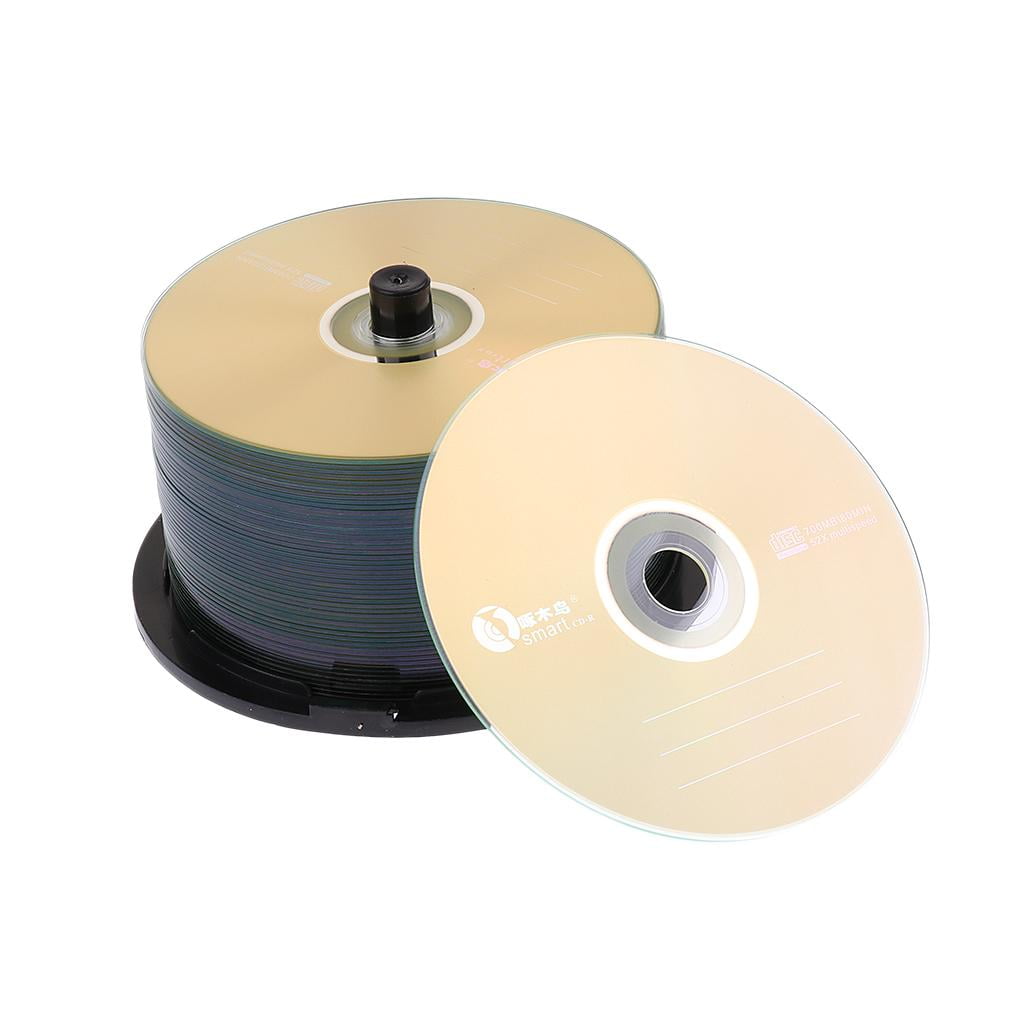 LeeQinersw 50Pcs 52X CD-R Blank Spindle Recordable Discs CDs 700M/80MIN For Audio Video New