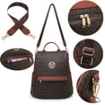 thumbnail image 3 of MKP Mochila de moda para mujer, bolso con múltiples bolsillos, mochila antirrobo de firma, bolso de hombro de viaje para mujer, bolso de mano, 2 uds., 3 of 5