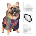 thumbnail image 3 of Fotbe Dreamy Dandelion Sunset Sudadera con Estampado para Perros Pequeños – Suéter con Capucha para Mascotas, Tela Suave de Forro Polar con Bolsillo-X-Large, 3 of 7