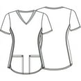 thumbnail image 4 of Tooniforms Women Scrubs Top V-Neck Print TF783, 4 of 6