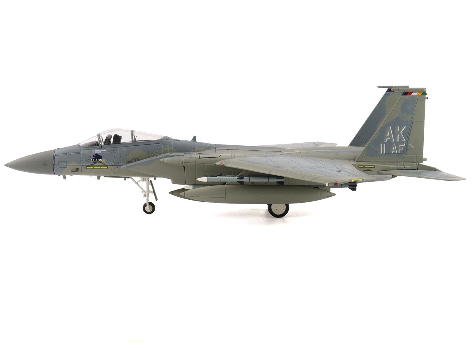 McDonnell Douglas F-15C Eagle Fighter Aircraft "Elmendorf Air Force Base Alaska" US Air Force 1/72 Diecast Model by Hobby Master