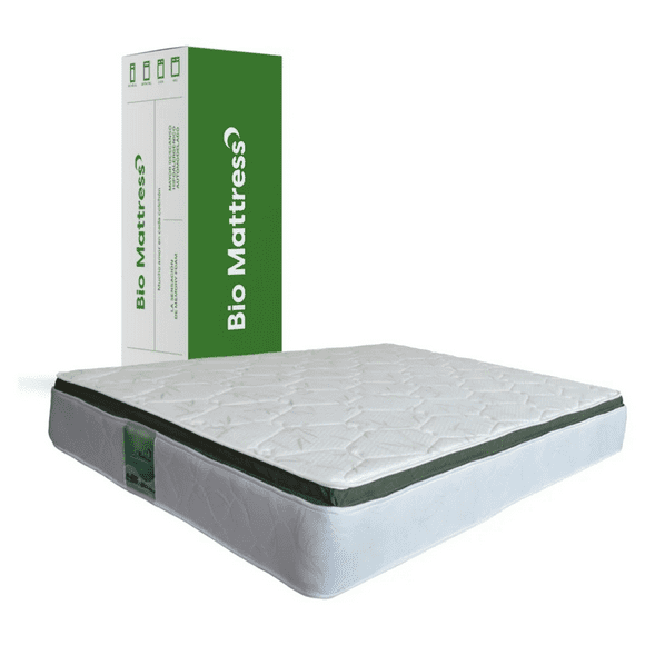 Colchón Matrimonial en Caja Bio Mattress de Memory Foam y Resortes Modelo Bamboo