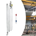 thumbnail image 6 of Silver Manual Hand Chain Hoist W/ 2 Lifting Chain Rows Factory Chain Fall for Transportation, Factories, 6 of 20