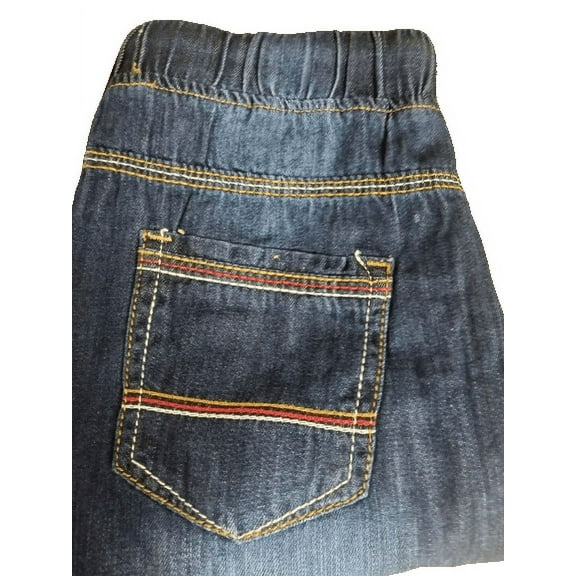 SkyHi Boys - Adjustable Waist - Organic Cotton - Denim Jogger Style D – Size 5/6