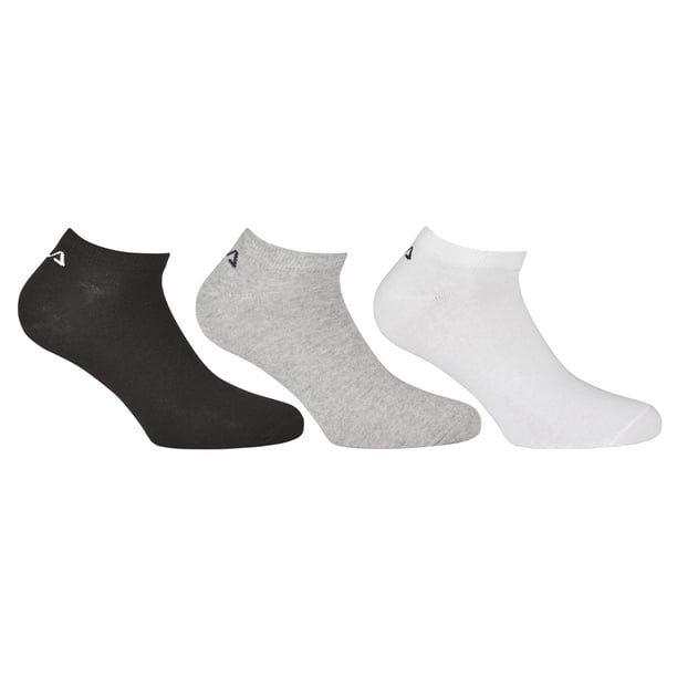 FILA Zapatillas Invisibles calcetines unisex, 3 pares - calcetines cortos, logo cintura, uni, 35-46 Classic 35-38 (3-5 UK)