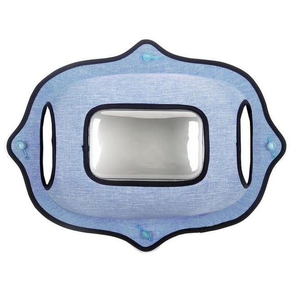 Purr-View See-Through Suction Cup Kitty Cat Lounger & Bed, Blue - One Size