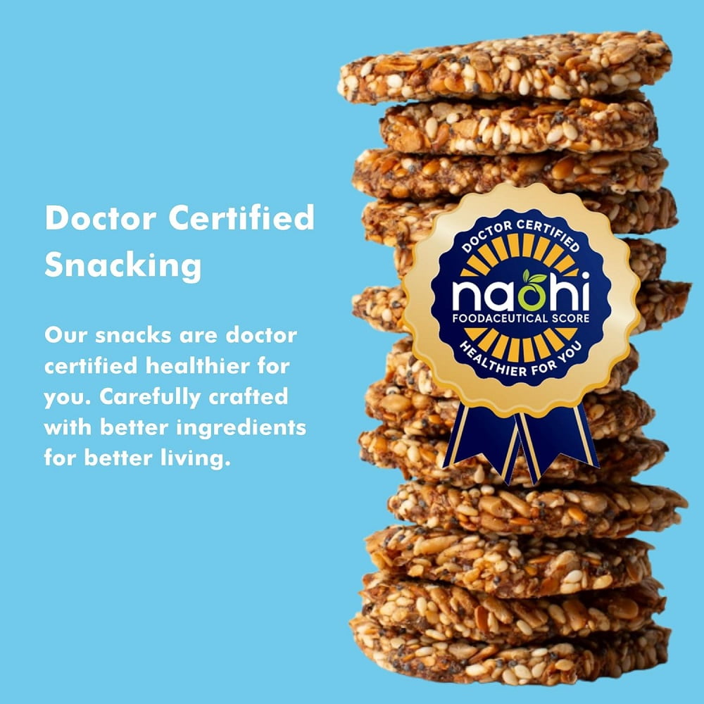 Super Seed Crackers, Gluten Free & Keto Friendly Healthy Snacks, Vegan, Zero Sugar, Paleo & Diabetic Friendly, Nut Free, 20g High Protein, 18g High Fiber, 3.56oz Each, 4-pack, Variety of Flavors
