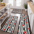 thumbnail image 2 of Pioneer Flower Floral Print Pattern Kitchen Rugs Sets Of 3,Kitchen Runner Rugs Non Skid Washable,Decorative Kitchen Floor Mats for Kitchen,Sink,Laundry,17X30 Inch + 17X47 Inch + 17X59 Inch, 2 of 6