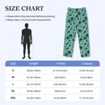 thumbnail image 3 of Bingfone Pineapple Sea Turtle Mens All Over Print Sleep Pajama Pants-Large, 3 of 5
