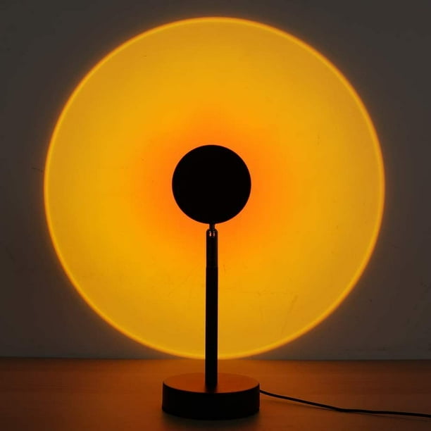 puesta de sol con hojas de hiedra artificial y controlada por aplicación, lámpara de puesta de sol de ambiente, lámpara de proyector para decoraciones de fiesta de cumpleaños de dormitorio interior