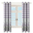 thumbnail image 4 of Purple Lavender Print 2pcs Blackout Curtains For Living Room Bedroom Grommet Top Window Set for Left And Right Biparting Open, 4 of 6