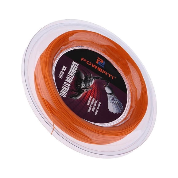 Greeniant Cuerda de raqueta de bádminton de nailon duradero de alta flexibilidad carpas Naranja 200m