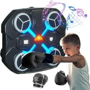 Music Boxing Machine Home Wall Mounted Boxing Equipment with LED Lights Electronic Smart Focus Agility Training Digital Boxing Wall Target Punching Pads Suitable for Kids and Adults