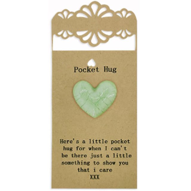 Tarjeta de felicitación de abrazo de bolsillo, lindo regalo de decoraciones de Acción de Gracias de San Valentín para mamá de hija