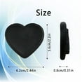 thumbnail image 2 of 2PCS Heart-Shaped Silicone Mobile Phone Grip Stand,Collapsible Cellphone Finger Grip Holder for Smartphone Tablet Cell Phone Accessory (Black), 2 of 10