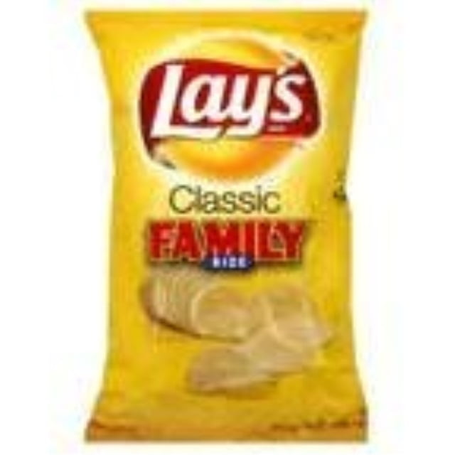 Lay's Classic Potato Chips Family Size, 14oz (Pack of 3)