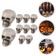 thumbnail image 2 of 10pcs Halloween Plastic Skull Head Miniature Figurine Skull Head Model Horror Skull Head Miniature, 2 of 4