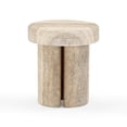 thumbnail image 3 of Sheila Travertine Textured Concrete Side Table, 3 of 3