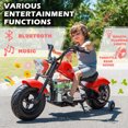thumbnail image 5 of Acnico 24V Kids Electric Dirt Bike, 250W Motor, 12.5MPH, Disc Brake, LED Headlight, Bluetooth Music, Ride-On Motorcycle for Kids 8+, 176 lbs Max Load, 5 of 7